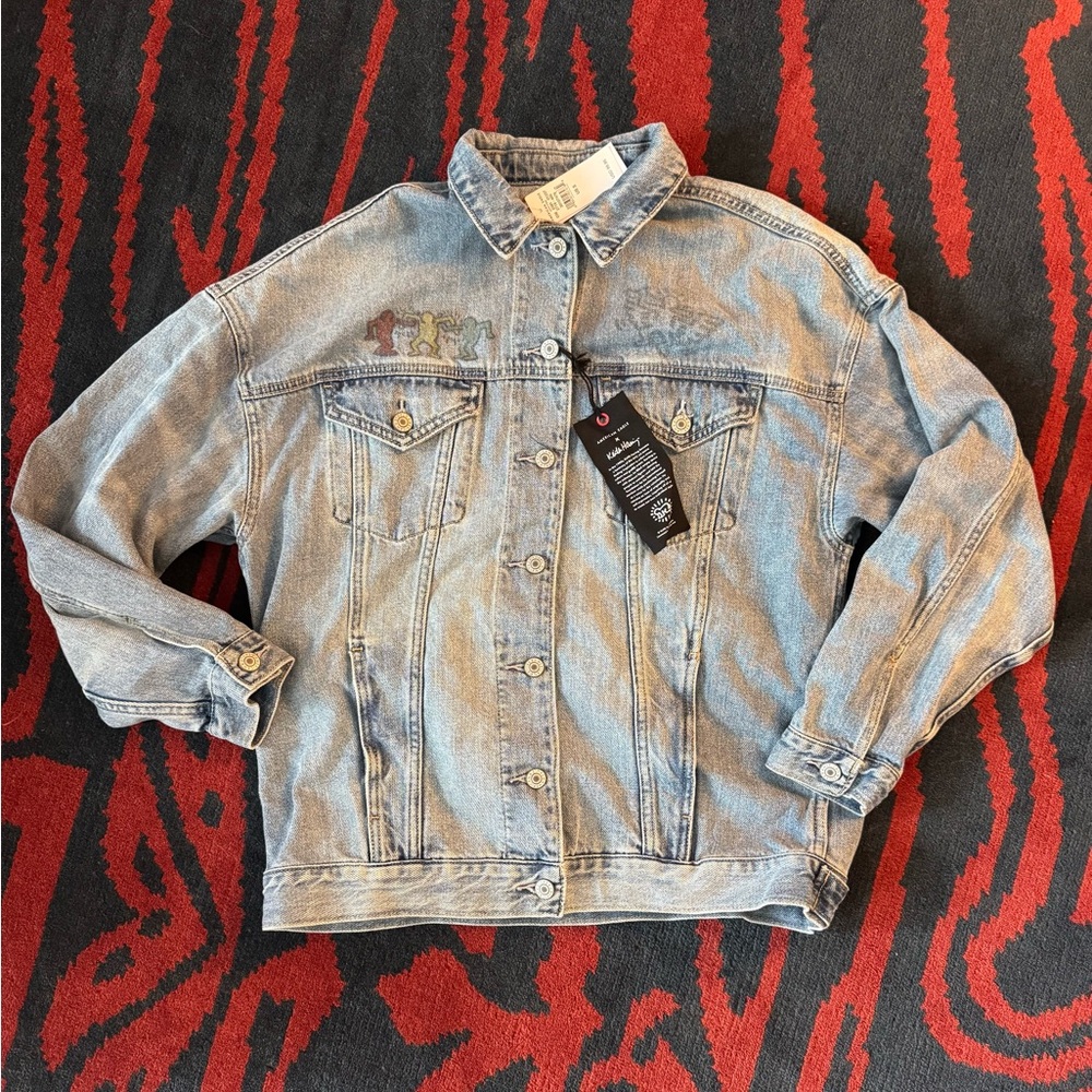 AE x Keith Haring oversized Jean Jacket
